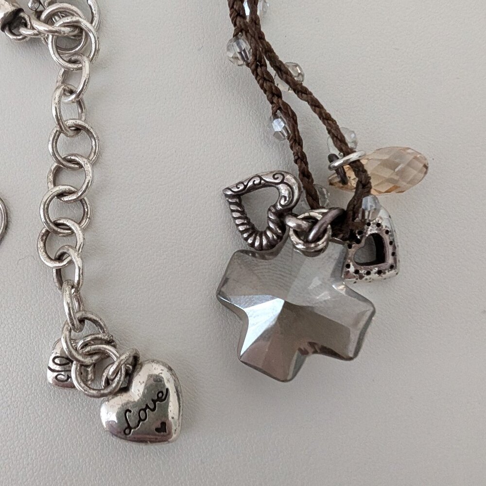 Brighton crystal necklace and earrings set
